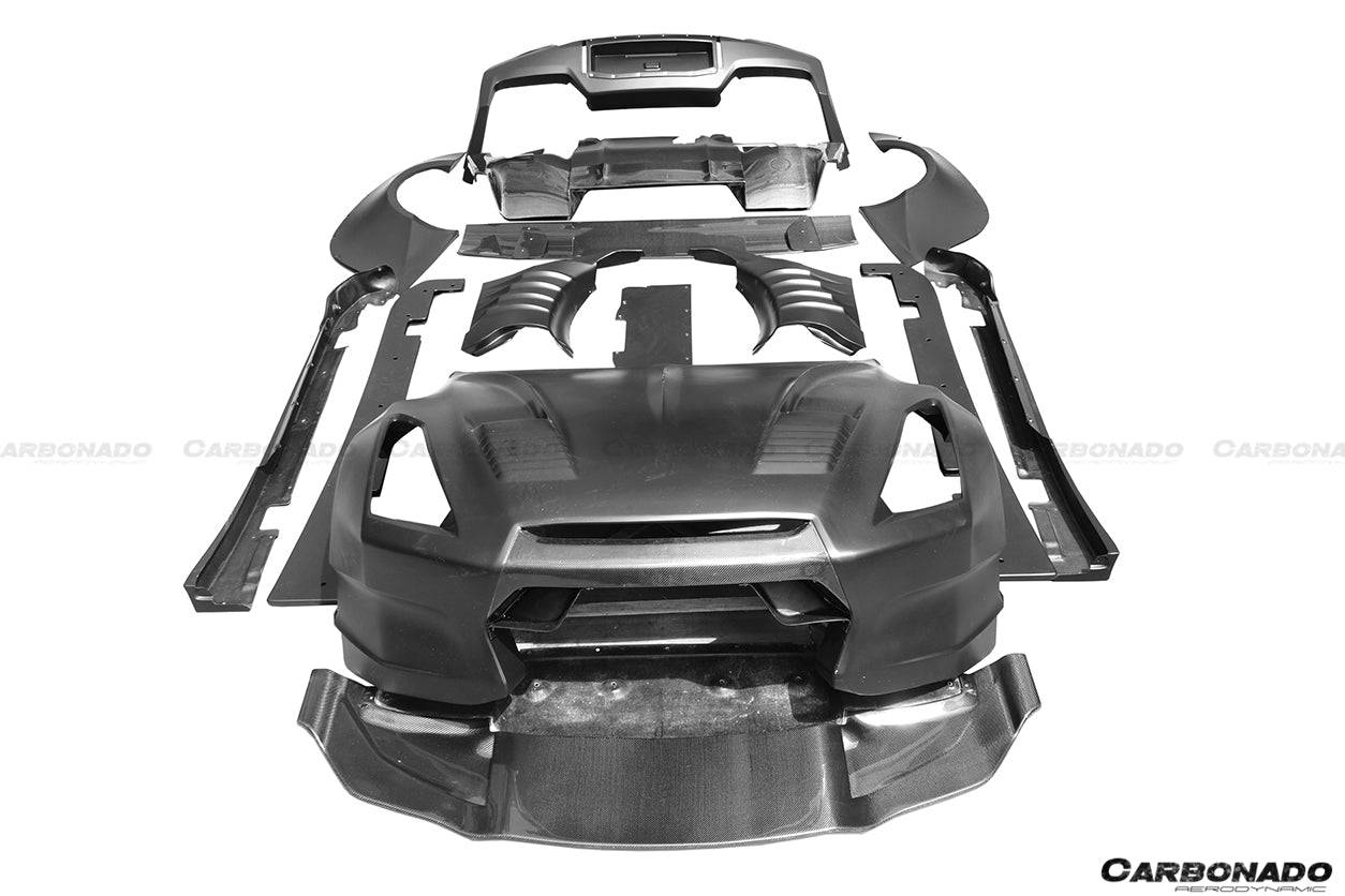 Carbonado 2008-2016 Nissan GTR R35 CBA  DBA BSP Style Wide Full Body Kit
