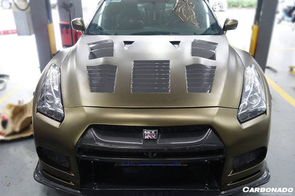 Carbonado 2009-2016 Nissan GTR R35 CBA DBA TP-2 Style Hood