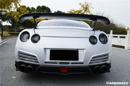 Carbonado 2008-2016 Nissan GTR R35 CBA  DBA VA Style Rear Bumper w/ Lip