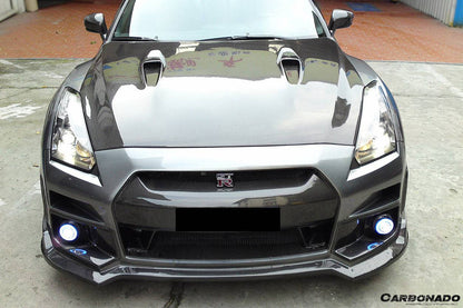 Carbonado 2008-2016 Nissan GTR R35 CBA  DBA BSE Style Carbon Fiber Hood