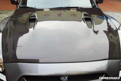 Carbonado 2008-2016 Nissan GTR R35 CBA  DBA BSE Style Carbon Fiber Hood
