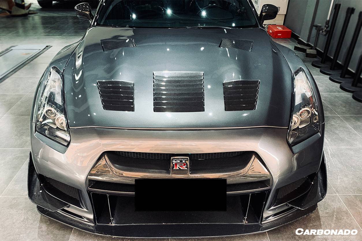 Carbonado TP Style Carbon Fiber Hood | 2008-2016 Nissan GTR R35