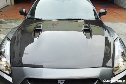 Carbonado 2008-2016 Nissan GTR R35 CBA  DBA BSE Style Carbon Fiber Hood
