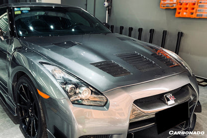 Carbonado TP Style Carbon Fiber Hood | 2008-2016 Nissan GTR R35