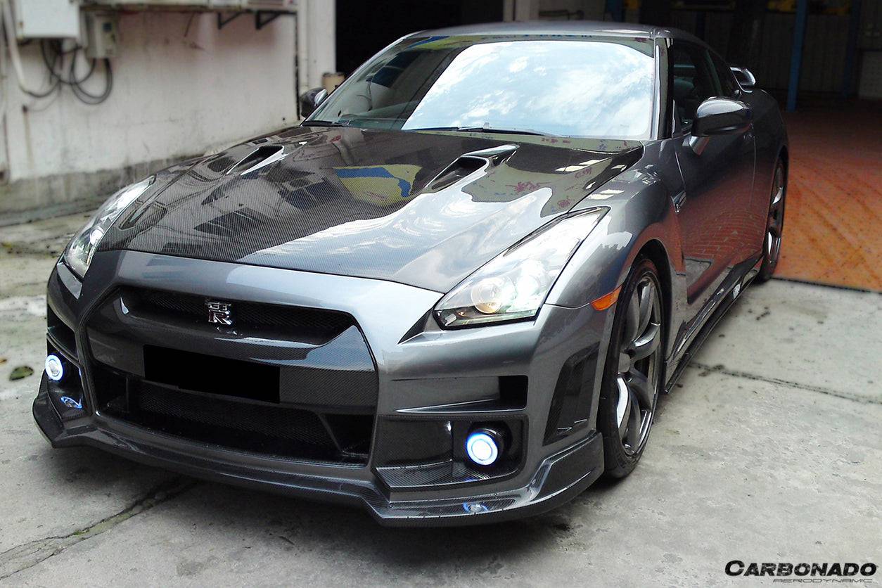 Carbonado 2008-2016 Nissan GTR R35 CBA  DBA BSE Style Carbon Fiber Hood