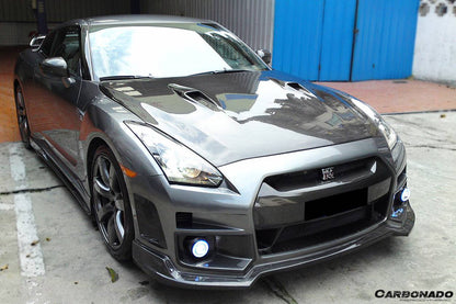 Carbonado 2008-2016 Nissan GTR R35 CBA  DBA BSE Style Carbon Fiber Hood