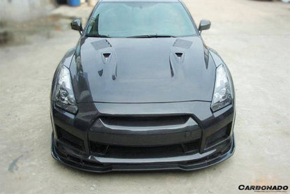 Carbonado 2008-2016 Nissan GTR R35 CBA  DBA BSE2 Style Front Bumper w/LED