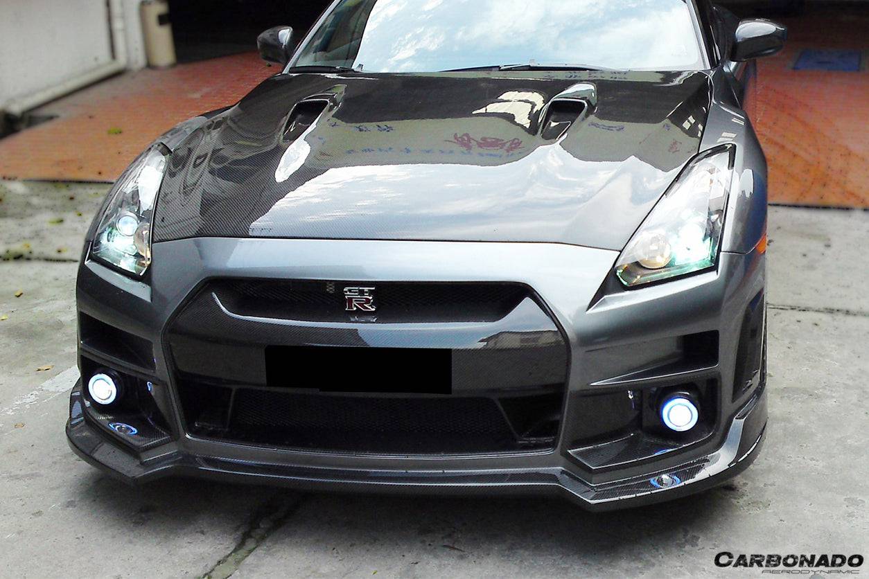 Carbonado 2008-2016 Nissan GTR R35 CBA  DBA BSE Style Carbon Fiber Hood