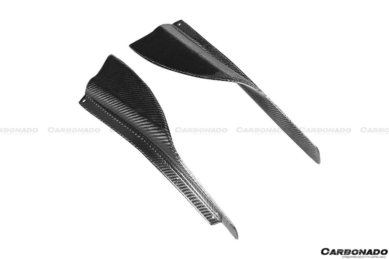Carbonado Mines Style Carbon Fiber Front Canards | 2012-2016 Nissan GTR - 11