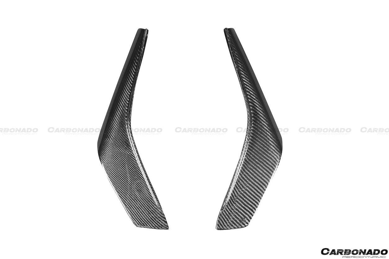 Carbonado Mines Style Carbon Fiber Front Canards | 2012-2016 Nissan GTR - 14