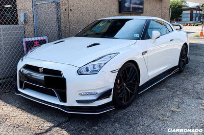 Carbonado Mines Style Carbon Fiber Front Canards | 2012-2016 Nissan GTR - 3