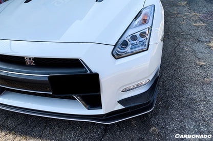 Carbonado Mines Style Carbon Fiber Front Canards | 2012-2016 Nissan GTR - 7
