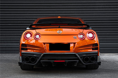 Carbonado 2008-2023 Nissan GTR R35 CBA DBA EBA TS Style Rear Bumper With Diffuser