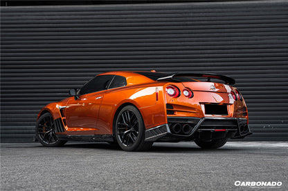 Carbonado 2008-2023 Nissan GTR R35 CBA DBA EBA TS Style Rear Bumper With Diffuser