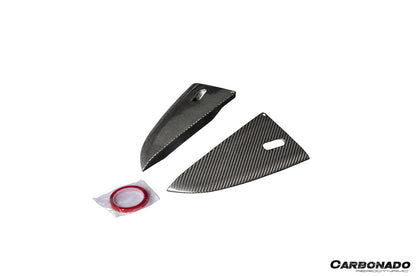 Carbonado 2017-2025 Porsche 718 Cayman Boxster GT4 And GT4RS Convert GT4RS Style Autoclave Carbon Fiber Rear Bumper Winglets