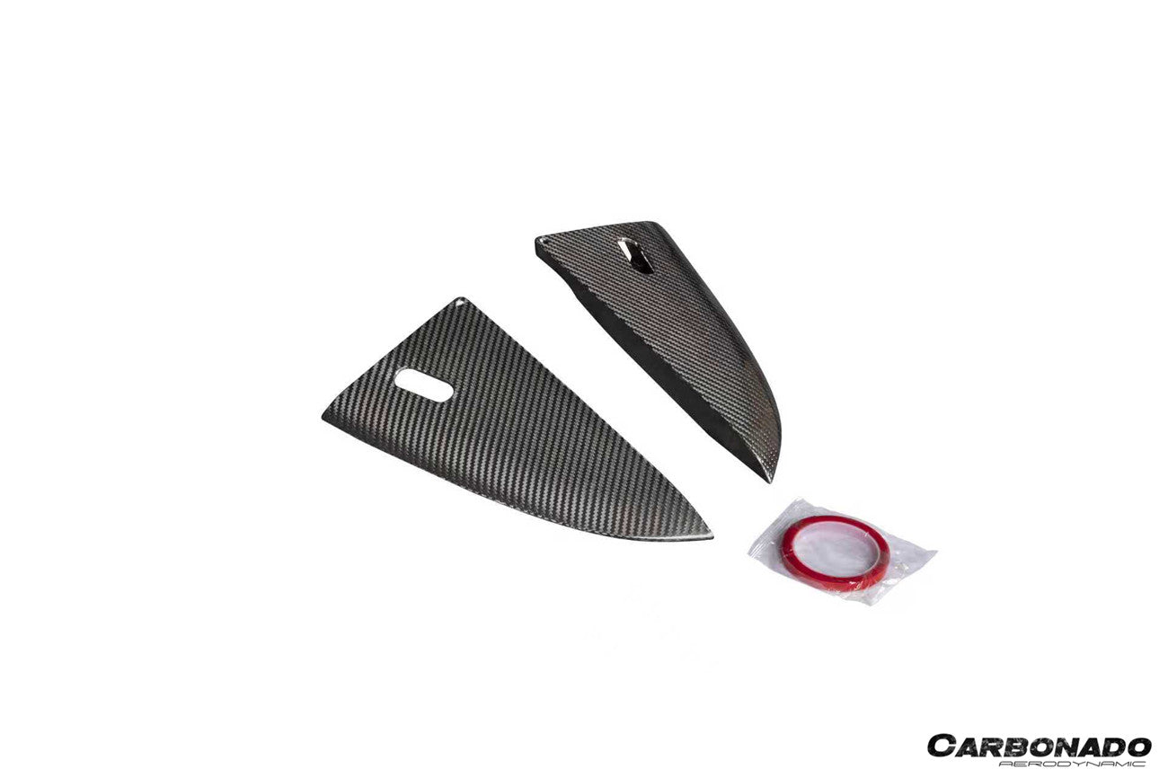 Carbonado 2017-2025 Porsche 718 Cayman Boxster GT4 And GT4RS Convert GT4RS Style Autoclave Carbon Fiber Rear Bumper Winglets