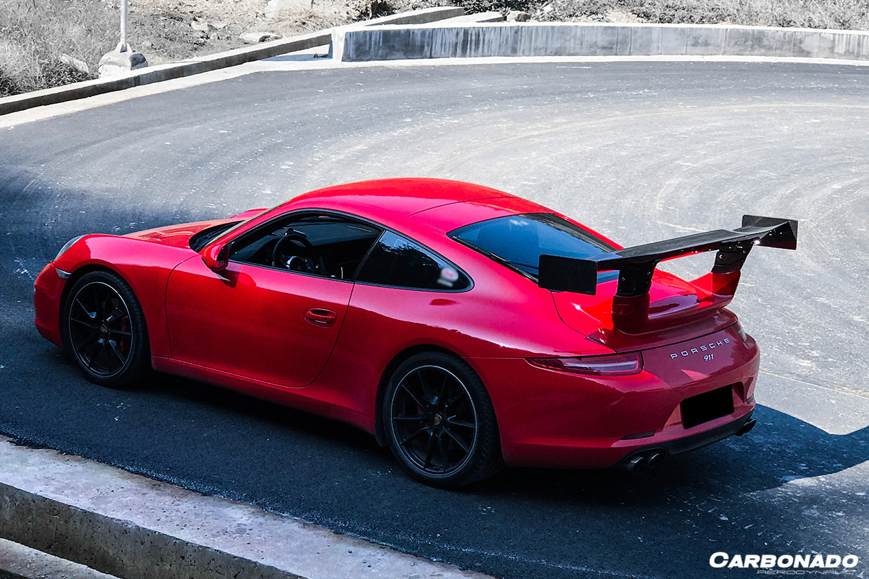 Alerón de maletero de fibra de carbono estilo AR para Porsche 911 991.1 Carrera S 4 4s Carbonado 2012-2015