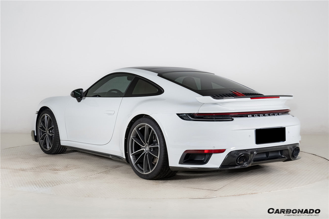Porsche 911 992.1 | 992.2 Carrera 2020-2026 | Faldones laterales de fibra de carbono autoclave estilo Targa Turbo SD | Compatible con 4, 4S, GTS, T y Cabriolet