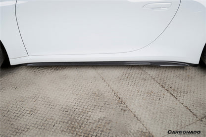 Porsche 911 992.1 | 992.2 Carrera 2020-2026 | Faldones laterales de fibra de carbono autoclave estilo Targa Turbo SD | Compatible con 4, 4S, GTS, T y Cabriolet