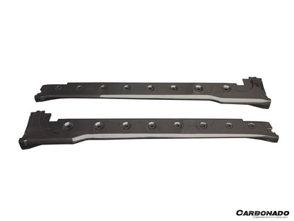 Porsche 911 992.1 | 992.2 Carrera 2020-2026 | Faldones laterales de fibra de carbono autoclave estilo Targa Turbo SD | Compatible con 4, 4S, GTS, T y Cabriolet