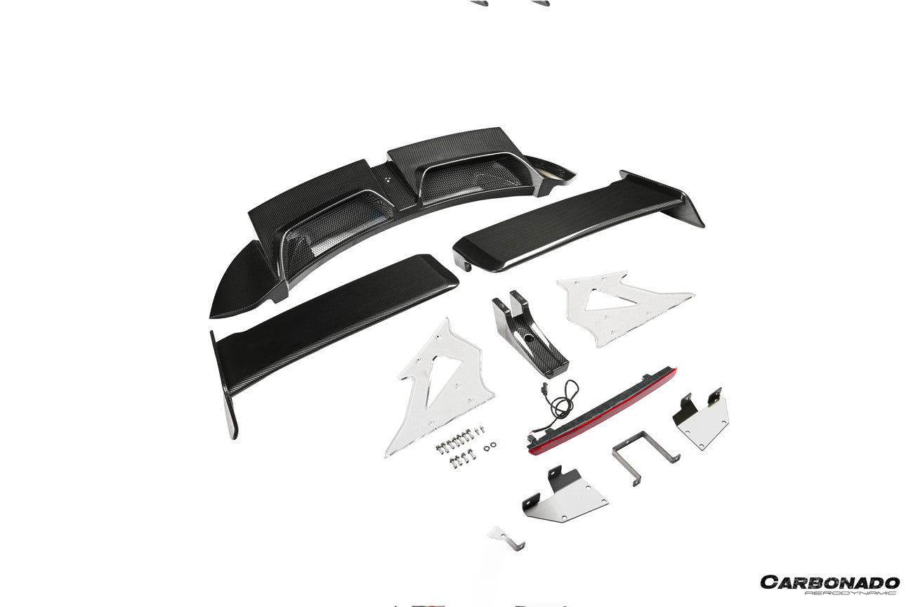Carbonado 2019-2023 Porsche 911 992 Carrera S 4 4S TA Style Autoclave Carbon Fiber Trunk Spoiler Wing