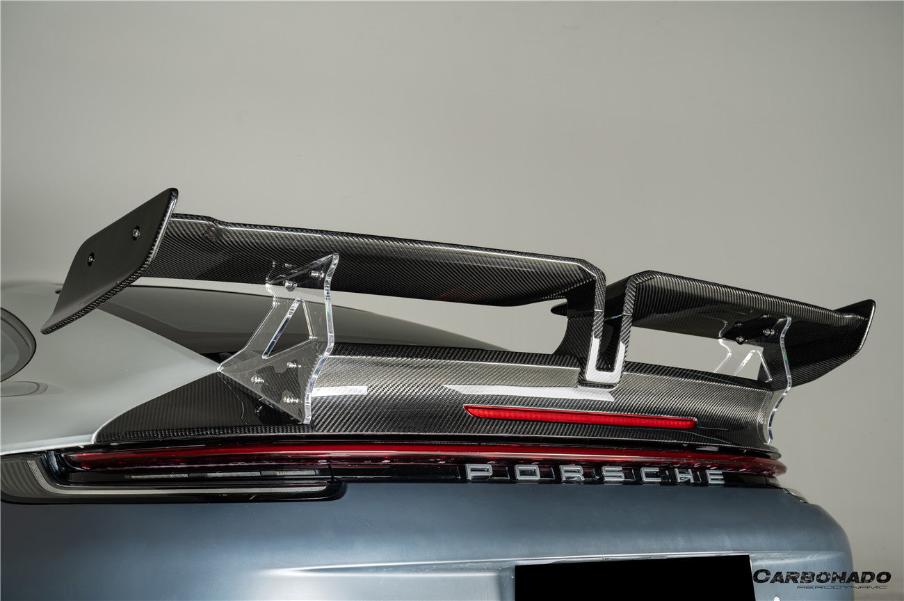Carbonado 2019-2023 Porsche 911 992 Carrera S 4 4S TA Style Autoclave Carbon Fiber Trunk Spoiler Wing