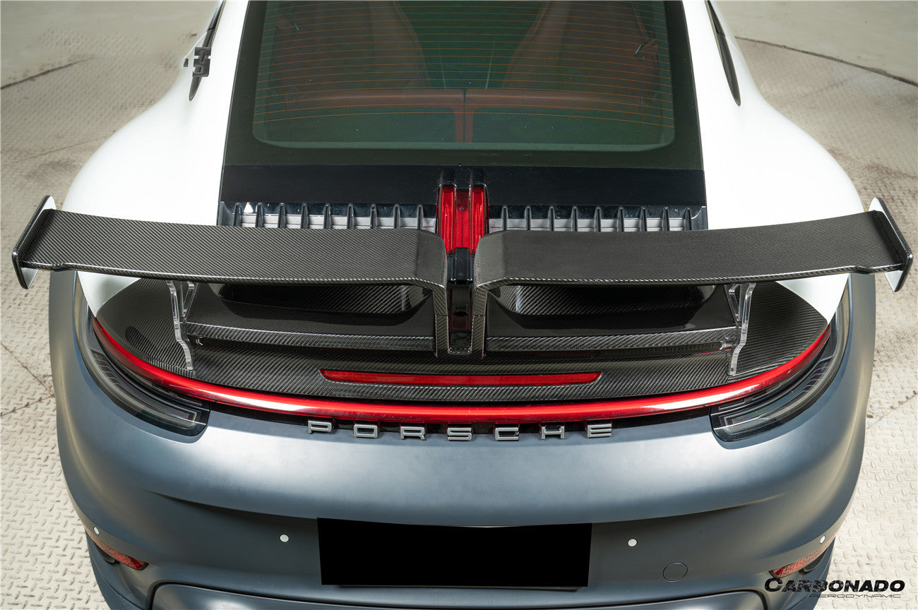 Carbonado 2019-2023 Porsche 911 992 Carrera S 4 4S TA Style Autoclave Carbon Fiber Trunk Spoiler Wing