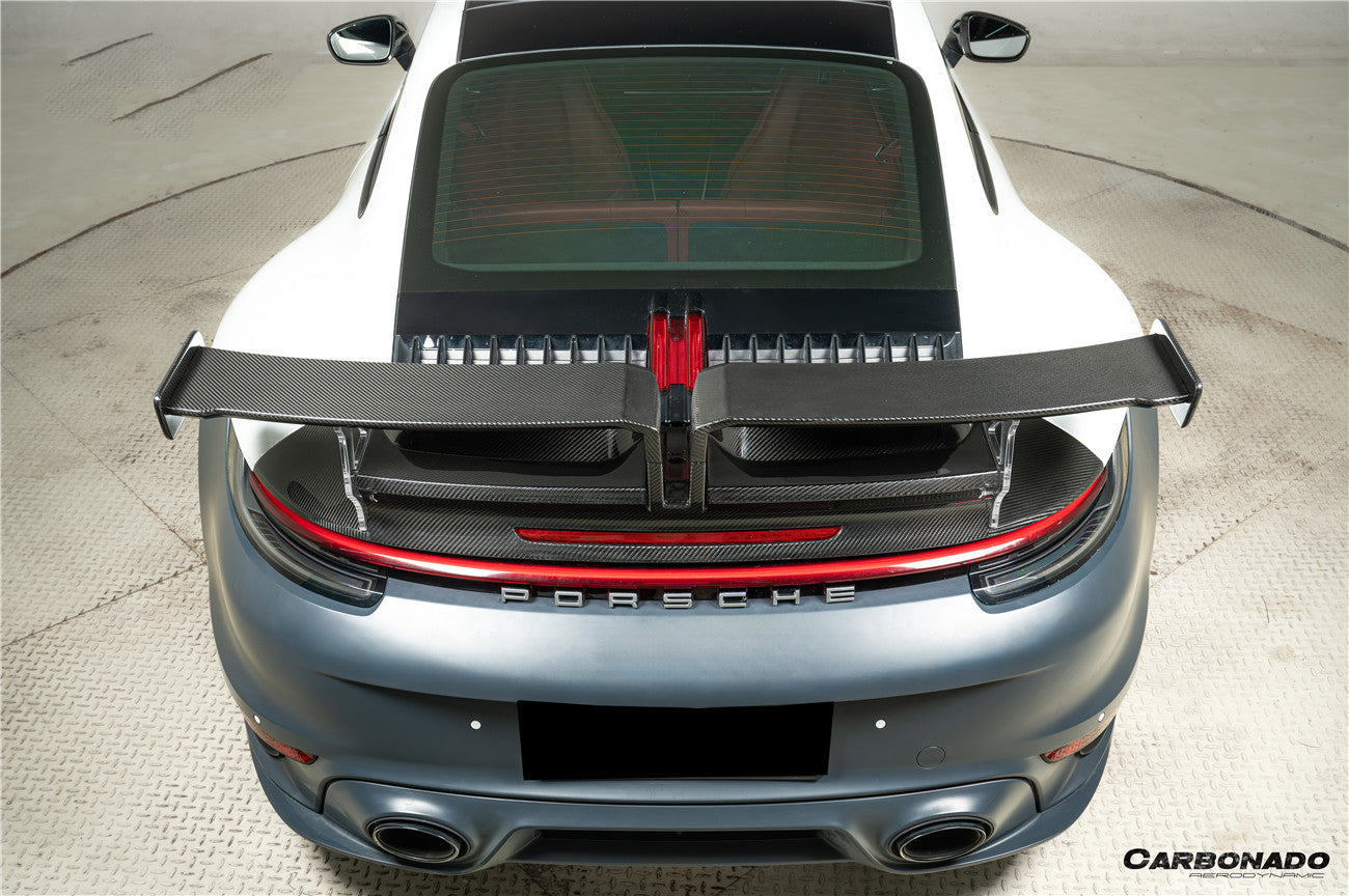 Carbonado 2019-2023 Porsche 911 992 Carrera S 4 4S TA Style Autoclave Carbon Fiber Trunk Spoiler Wing