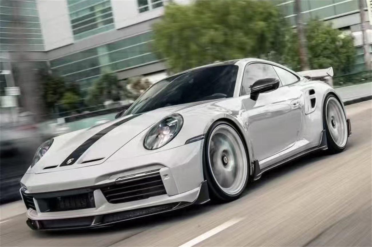 Carbonado 2020-2024 Porsche 911 992.1 Turbo S And Turbo S Cabriolet 9D Style Autoclave Carbon Fiber Quarter Panel Side Scoops
