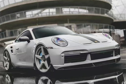 Carbonado 2020-2024 Porsche 911 992.1 Turbo S And Turbo S Cabriolet 9D Style Autoclave Carbon Fiber Front Lip Splitter