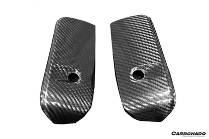 Carbonado 2020-2024 Porsche 911 992.1 Turbo S And Turbo S Cabriolet 9D Style Autoclave Carbon Fiber Front Bumper Air Vent Trim