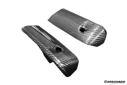 Carbonado 2020-2024 Porsche 911 992.1 Turbo S And Turbo S Cabriolet 9D Style Autoclave Carbon Fiber Front Bumper Air Vent Trim