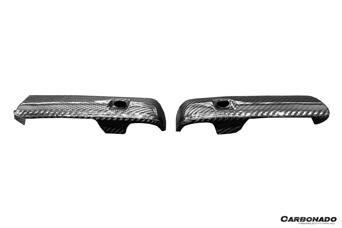 Carbonado 2020-2024 Porsche 911 992.1 Turbo S And Turbo S Cabriolet 9D Style Autoclave Carbon Fiber Front Bumper Air Vent Trim