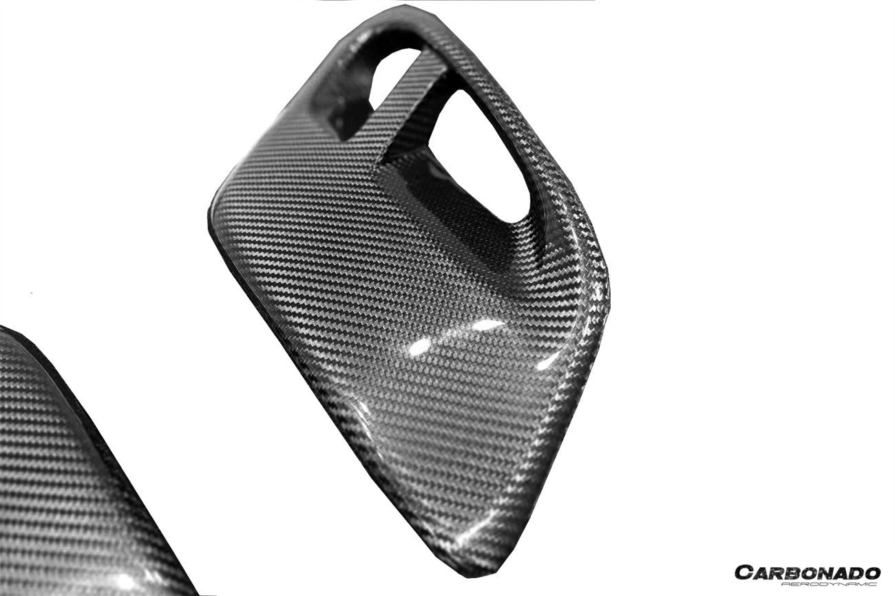 Carbonado 2020-2024 Porsche 911 992.1 Turbo S And Turbo S Cabriolet 9D Style Autoclave Carbon Fiber Quarter Panel Side Scoops