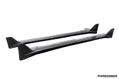 Carbonado 2020-2024 Porsche 911 992.1 Turbo S And Turbo S Cabriolet 9D Style Autoclave Carbon Fiber Side Skirts