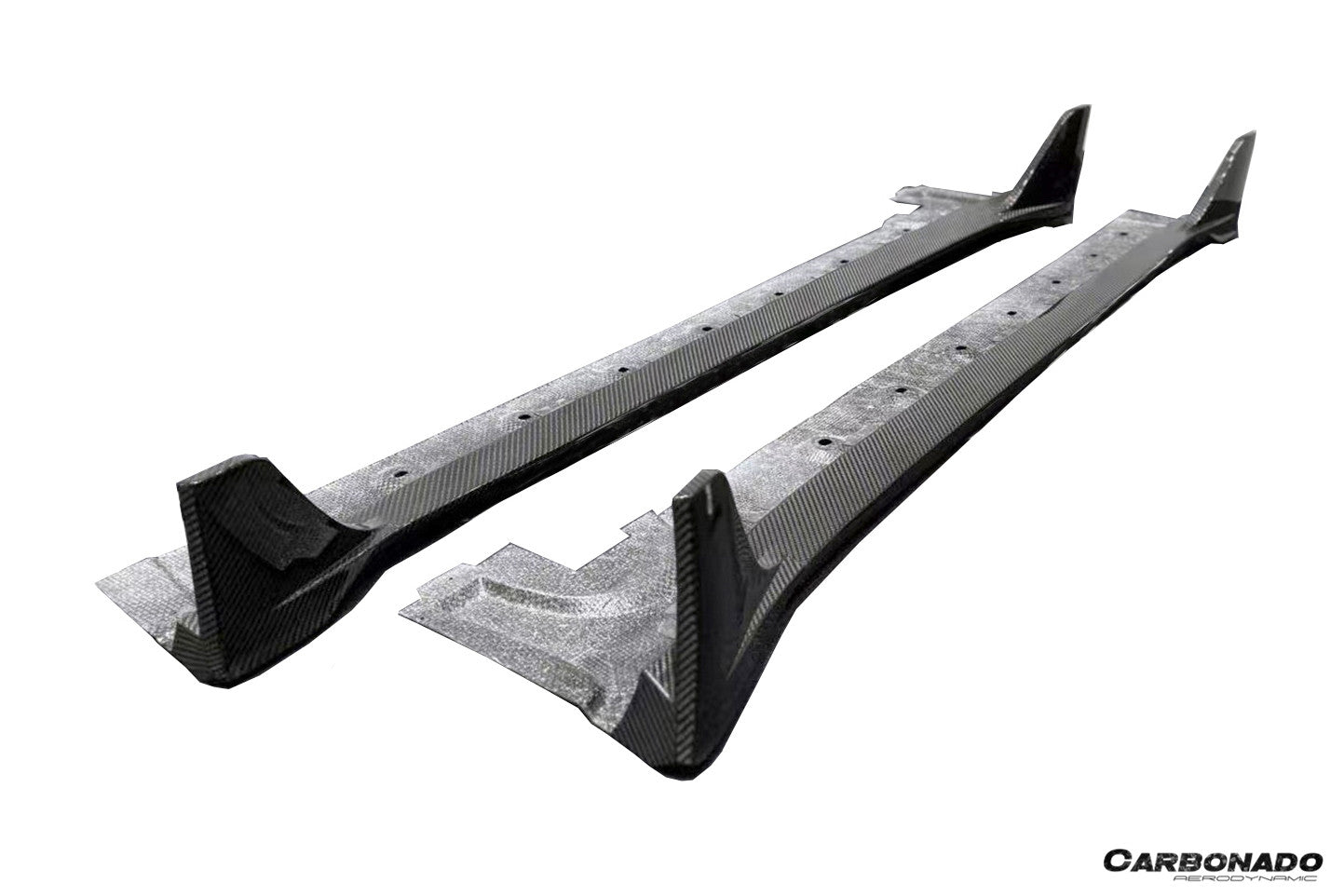 Carbonado 2020-2024 Porsche 911 992.1 Turbo S And Turbo S Cabriolet 9D Style Autoclave Carbon Fiber Side Skirts