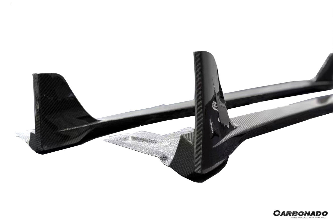 Carbonado 2020-2024 Porsche 911 992.1 Turbo S And Turbo S Cabriolet 9D Style Autoclave Carbon Fiber Side Skirts