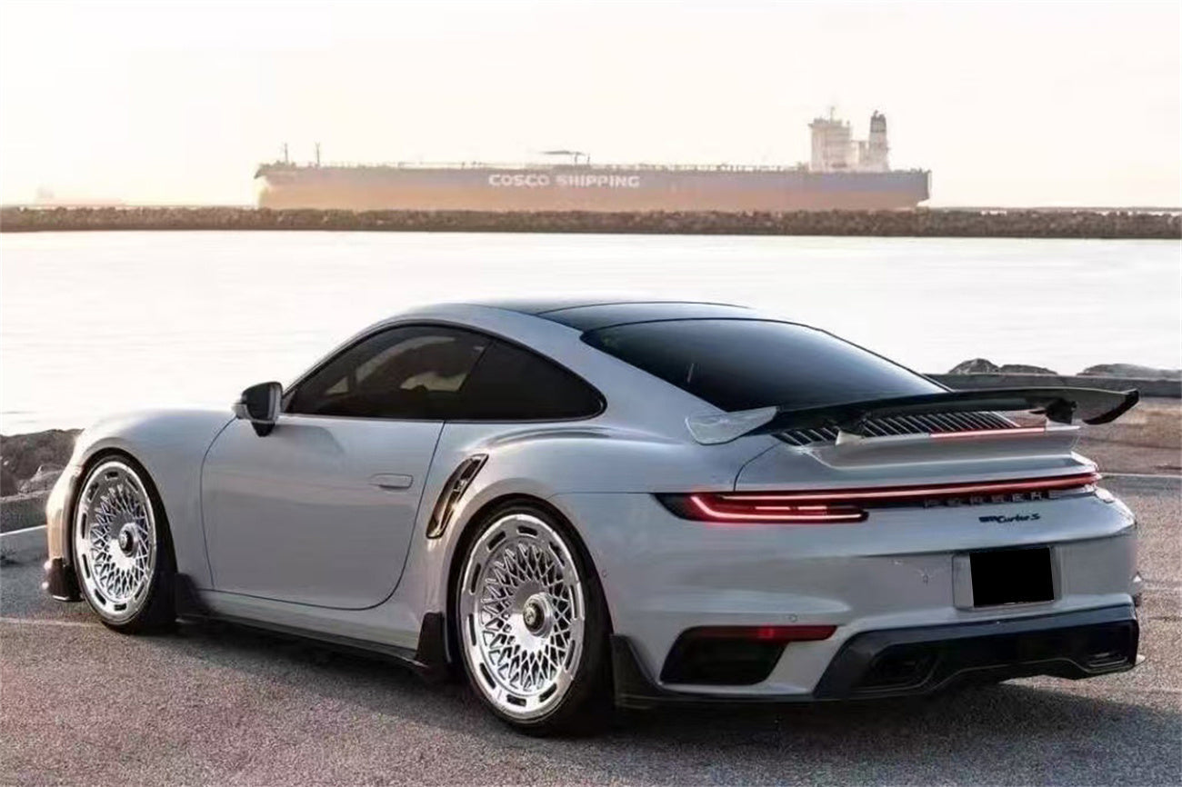 Carbonado 9D Style Autoclave Carbon Fiber Rear Diffuser | 2020-2024 Porsche 911 992.1 Turbo S And Turbo S Cabriolet