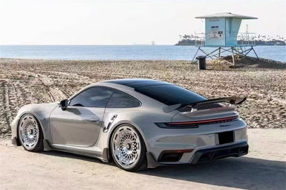 Carbonado 9D Style Autoclave Carbon Fiber Rear Diffuser | 2020-2024 Porsche 911 992.1 Turbo S And Turbo S Cabriolet