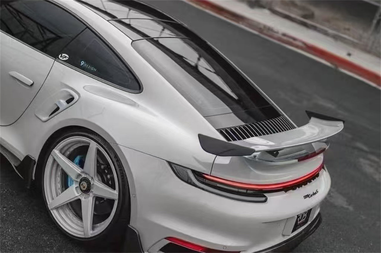 Alerón de maletero de fibra de carbono estilo autoclave para Porsche 911 992.1 Turbo S y Turbo S Cabriolet 9D (2020-2024)