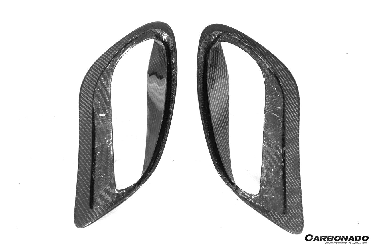 Carbonado 2020-2023 Porsche 911 992 TurboS TA Style DRY Carbon Fiber Quarter Panel Side Scoops