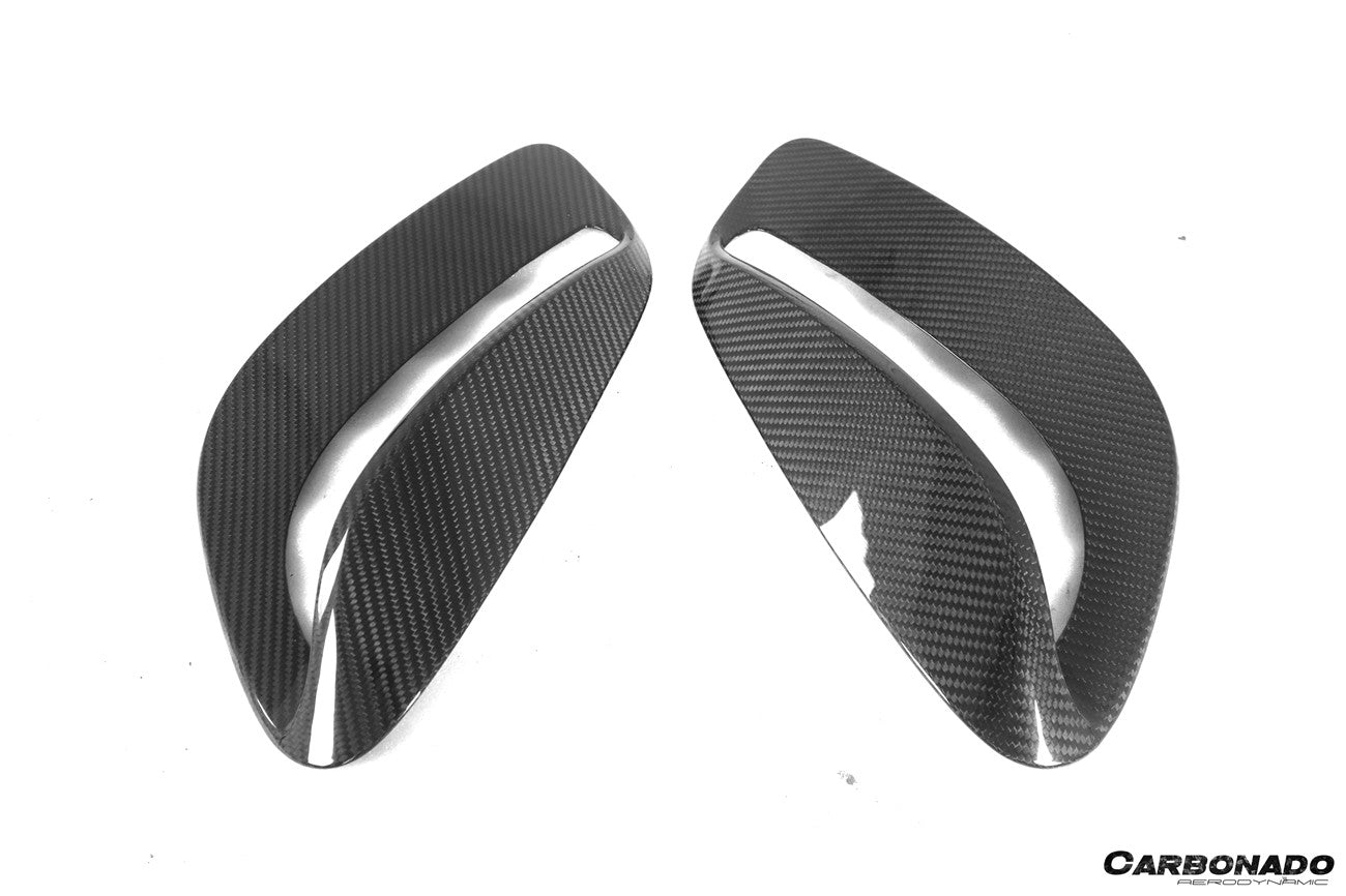 Carbonado 2020-2023 Porsche 911 992 TurboS TA Style DRY Carbon Fiber Quarter Panel Side Scoops