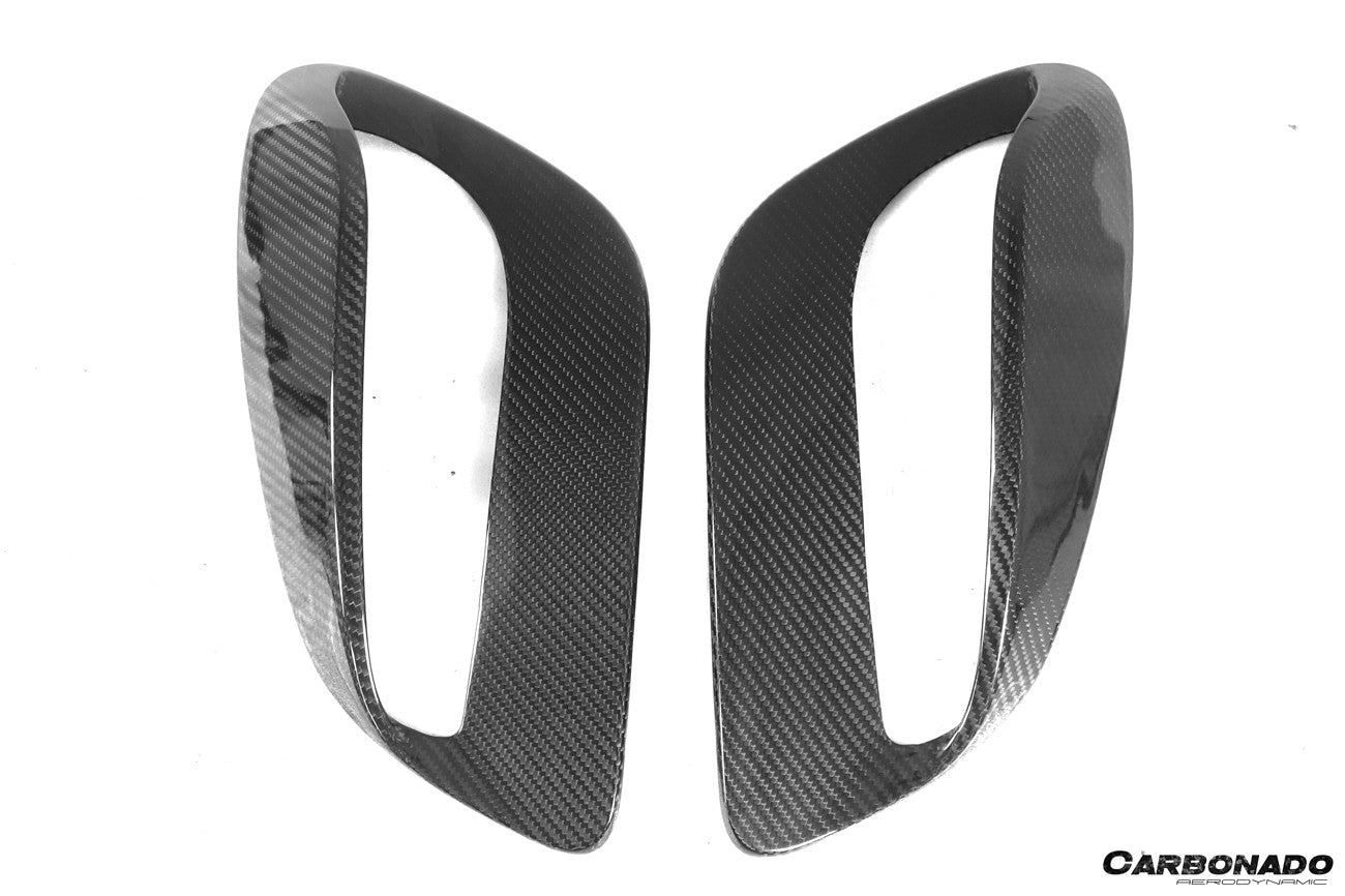 Carbonado 2020-2023 Porsche 911 992 TurboS TA Style DRY Carbon Fiber Quarter Panel Side Scoops