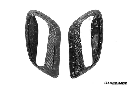 Carbonado 2020-2023 Porsche 911 992 TurboS TA Style DRY Carbon Fiber Quarter Panel Side Scoops