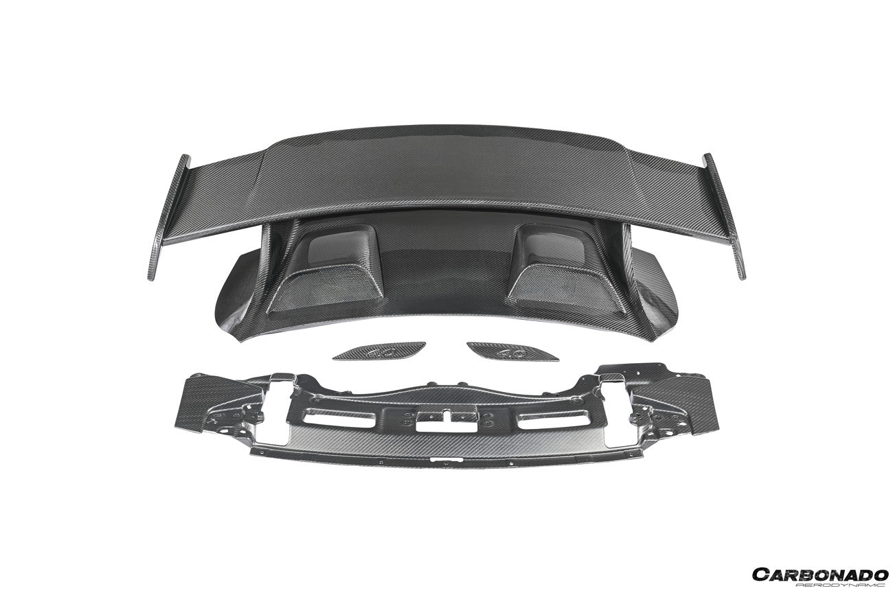 Carbonado Aero 2013-2019 Porsche Carrera 911 991.2 Autoclave Carbon Fiber Trunk Spoiler Wing Carbonado (GT3) Fits: 4, S, 4S, GTS, 4 GTS