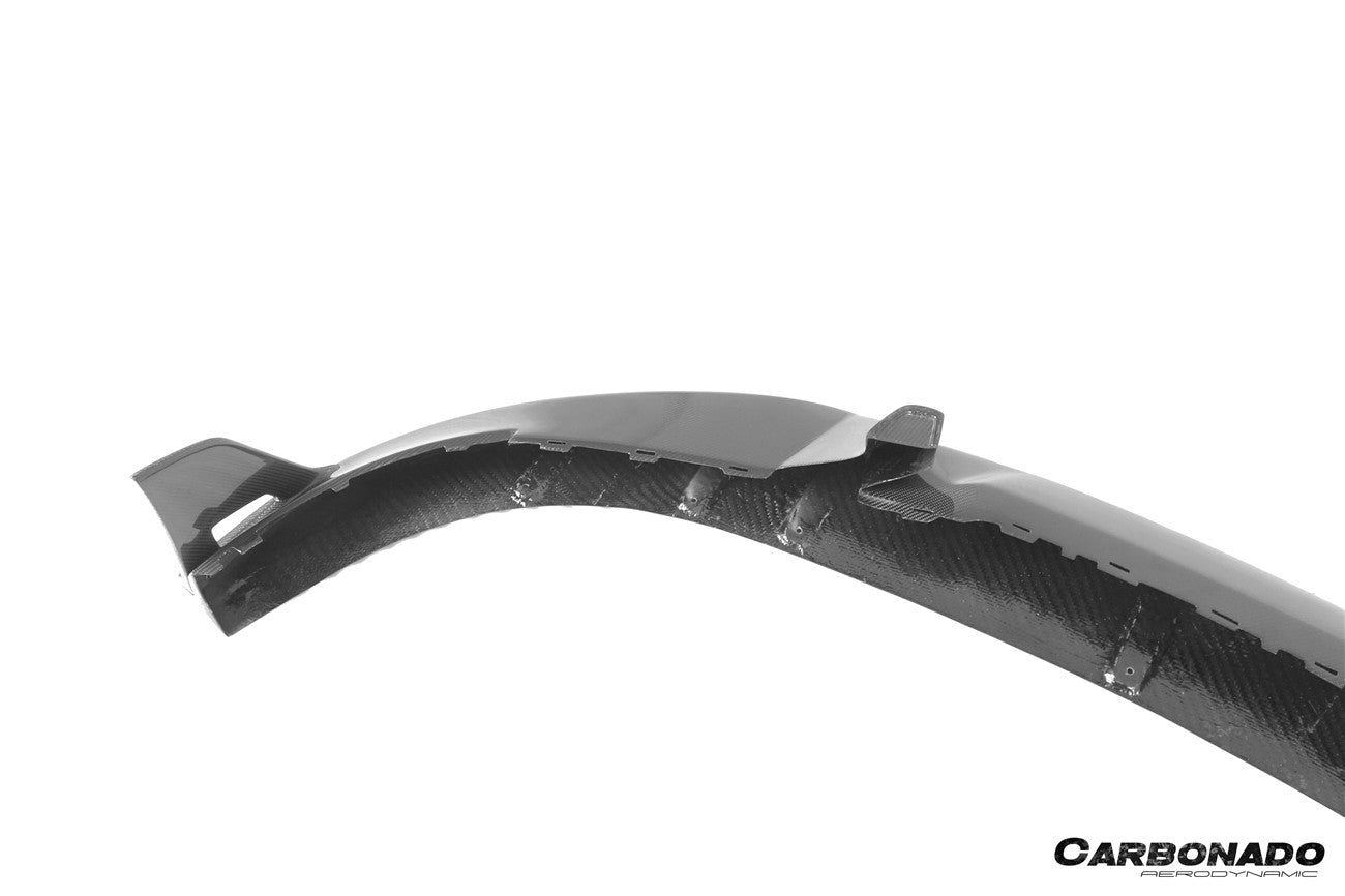 Borde delantero de fibra de carbono estilo CADO para Porsche Taycan 4 4S GTS TURBO 2019-2023