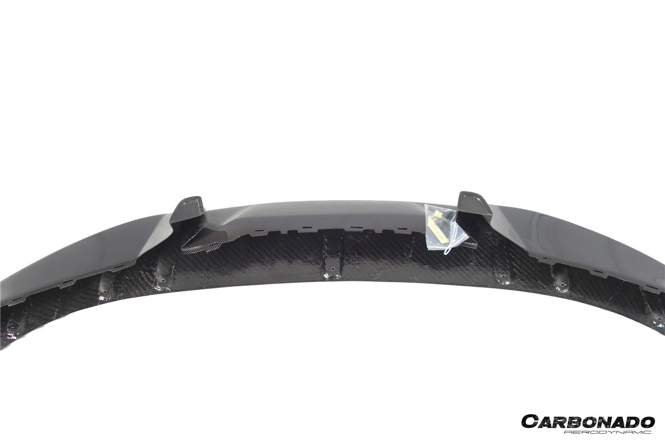 Borde delantero de fibra de carbono estilo CADO para Porsche Taycan 4 4S GTS TURBO 2019-2023