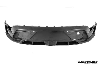 Carbonado 2019-2023 Porsche Taycan 4 4S GTS TURBO CADO Style Carbon Fiber Rear Diffuser