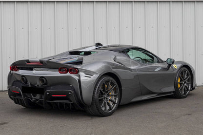 Alerón de maletero de fibra de carbono estilo Ferrari SF90 Stradale AV Carbonado 2020-UP