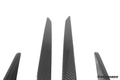 Cubiertas de luces diurnas delanteras de fibra de carbono secas estilo Tesla Model Y AD Carbonado 2020-2024